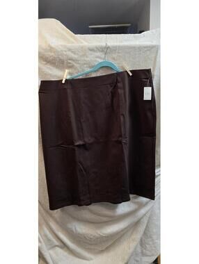 Cato Plus Sportswear Coffee Bean Brown Skirt Size 26/28 New With Tags